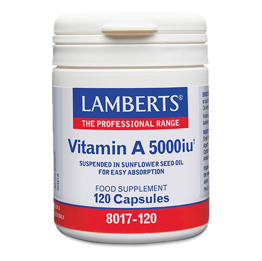 Lamberts Vitamin A Βιταμίνη για Ανοσοποιητικό 5000iu 120 κάψουλες