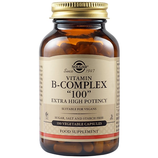 Solgar Vitamin B-Complex 100 Συμπλήρωμα Βιταμινών Συμπλέγματος Β 100veg.caps