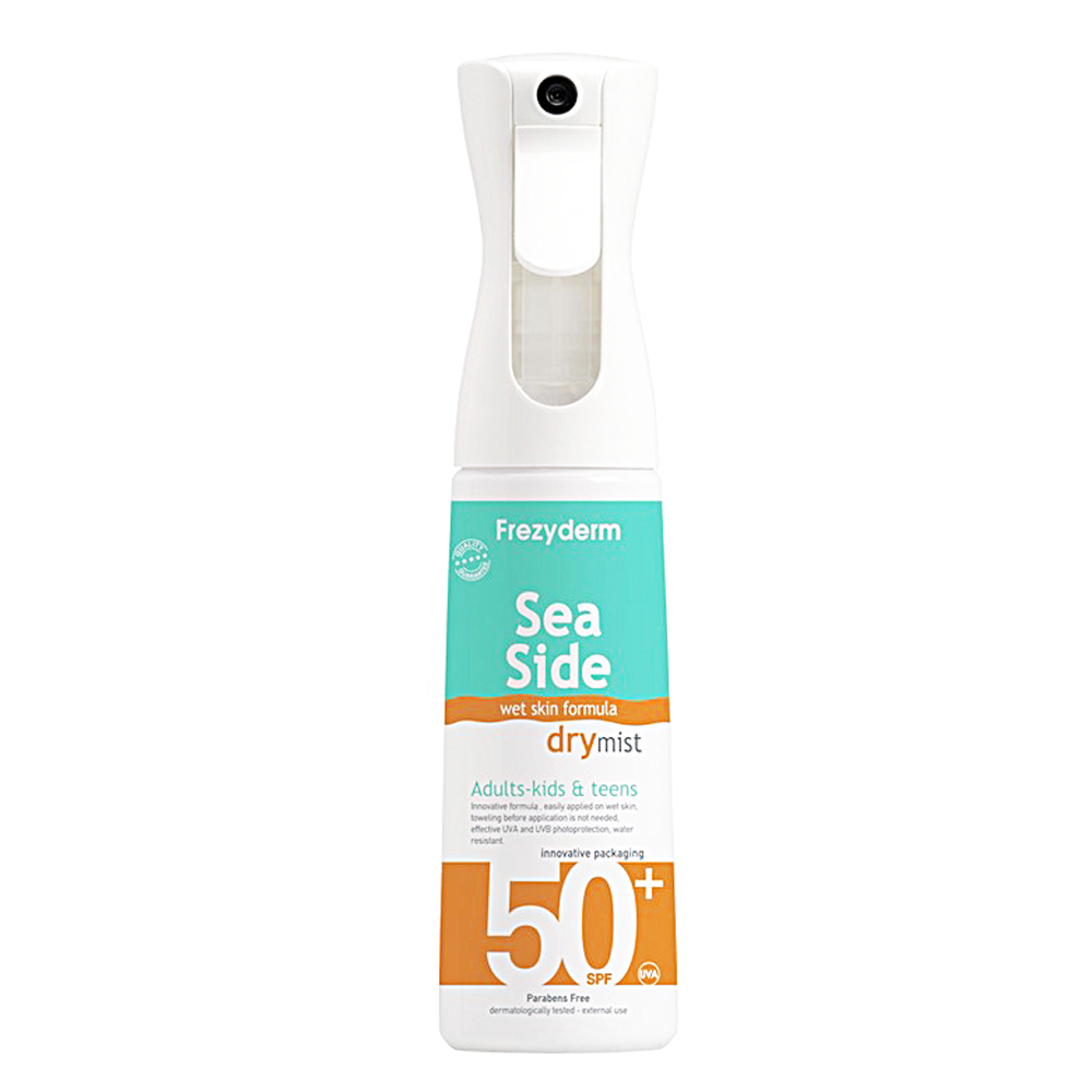 Frezyderm Sea Side Dry Mist SPF50 Αδιάβροχη Αντηλιακή Λοσιόν Προσώπου και Σώματος σε Spray 300ml