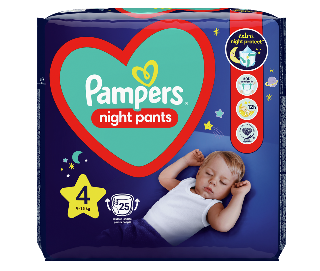 PAMPERS NIGHT PANTS ΜΕΓ 4 4X25 VP  