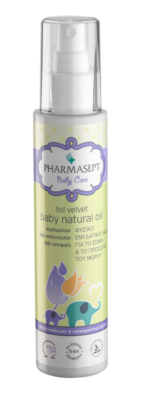 Pharmasept Tol Velvet Baby Natural Oil για Ενυδάτωση 125ml