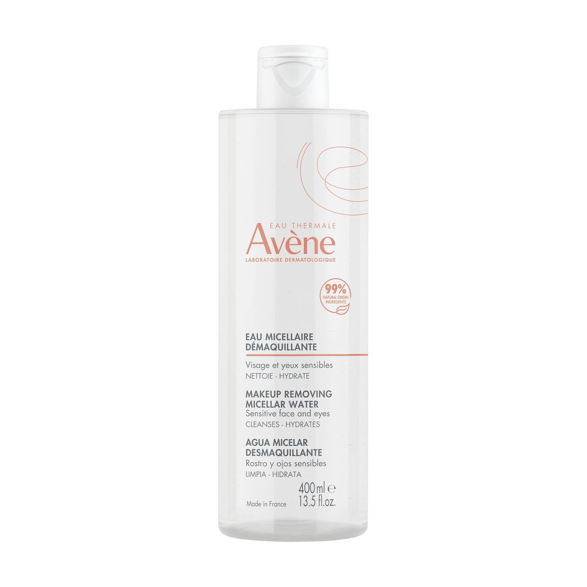 Eau Thermale Avène Micellar Water Αφαίρεσης Μακιγιάζ Προσώπου & Ματιών 400ml