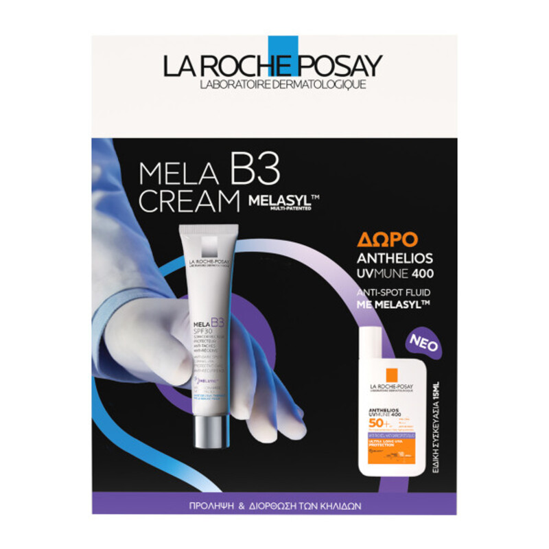 La Roche Posay Promo Mela B3 SPF30 Κρέμα Προσώπου κατά των Κηλίδων 40ml & ΔΩΡΟ Anthelios UVMUNE 400 Anti-Dark Spot Fluid spf50+ 15ml