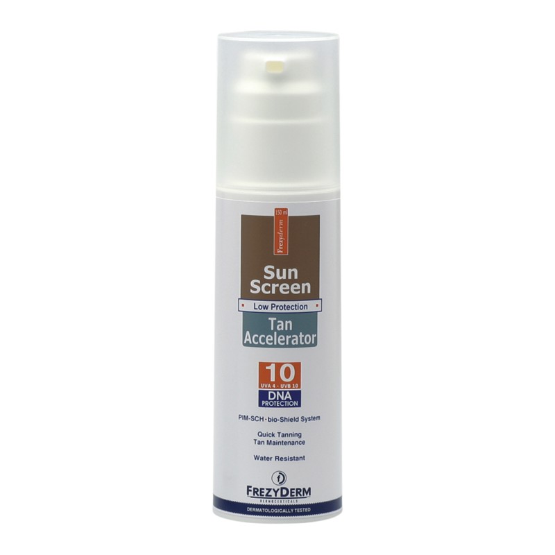 Frezyderm Sun Screen Tan Accelerator Αντηλιακή Λοσιόν για το Σώμα SPF10 150ml