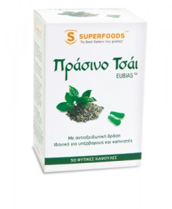 SUPERFOODS ΤΣΑΙ ΠΡΑΣΙΝΟ EUBIAS 350MG 50 CAPS