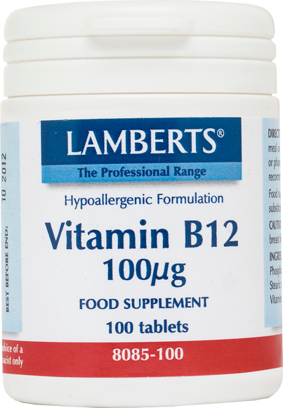 Lamberts Vitamin B12 Βιταμίνη 100mcg 100 ταμπλέτες