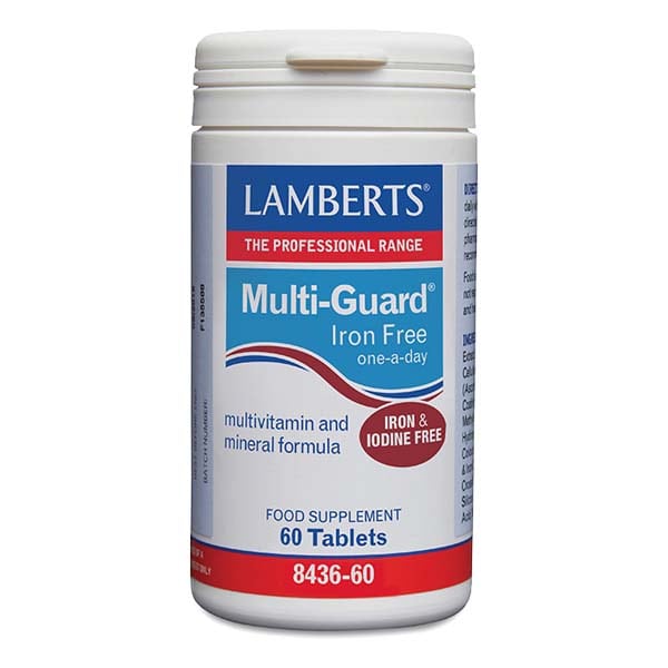 Lamberts Multi-Guard Iron Free Πολυβιταμίνη Χωρίς Σίδηρο 60tabs