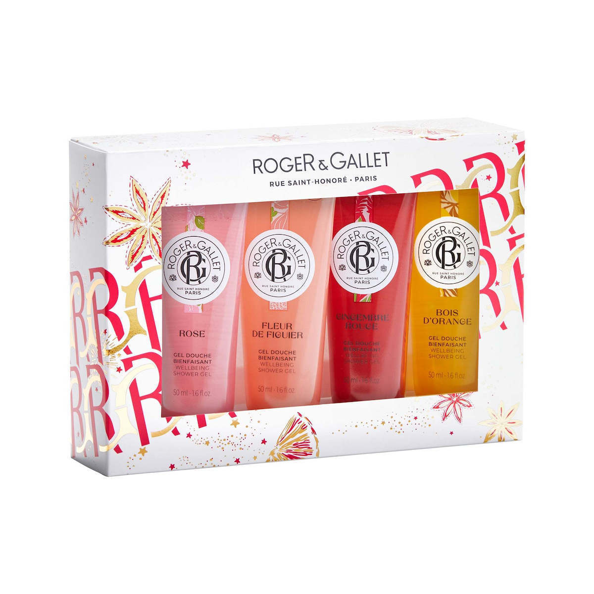 Roger & Gallet Rose Fleur De Figuier Gingembre Σετ Περιποίησης για Καθαρισμό Σώματος με Αφρόλουτρο 50ml