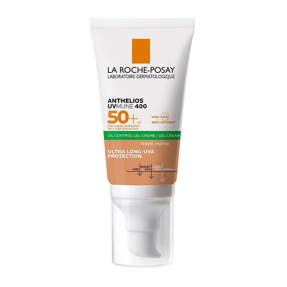 La Roche Posay Anthelios XL Dry Touch Anti-Shine Tinted Αδιάβροχο Αντηλιακό Gel Προσώπου SPF50+ με Χρώμα 50ml