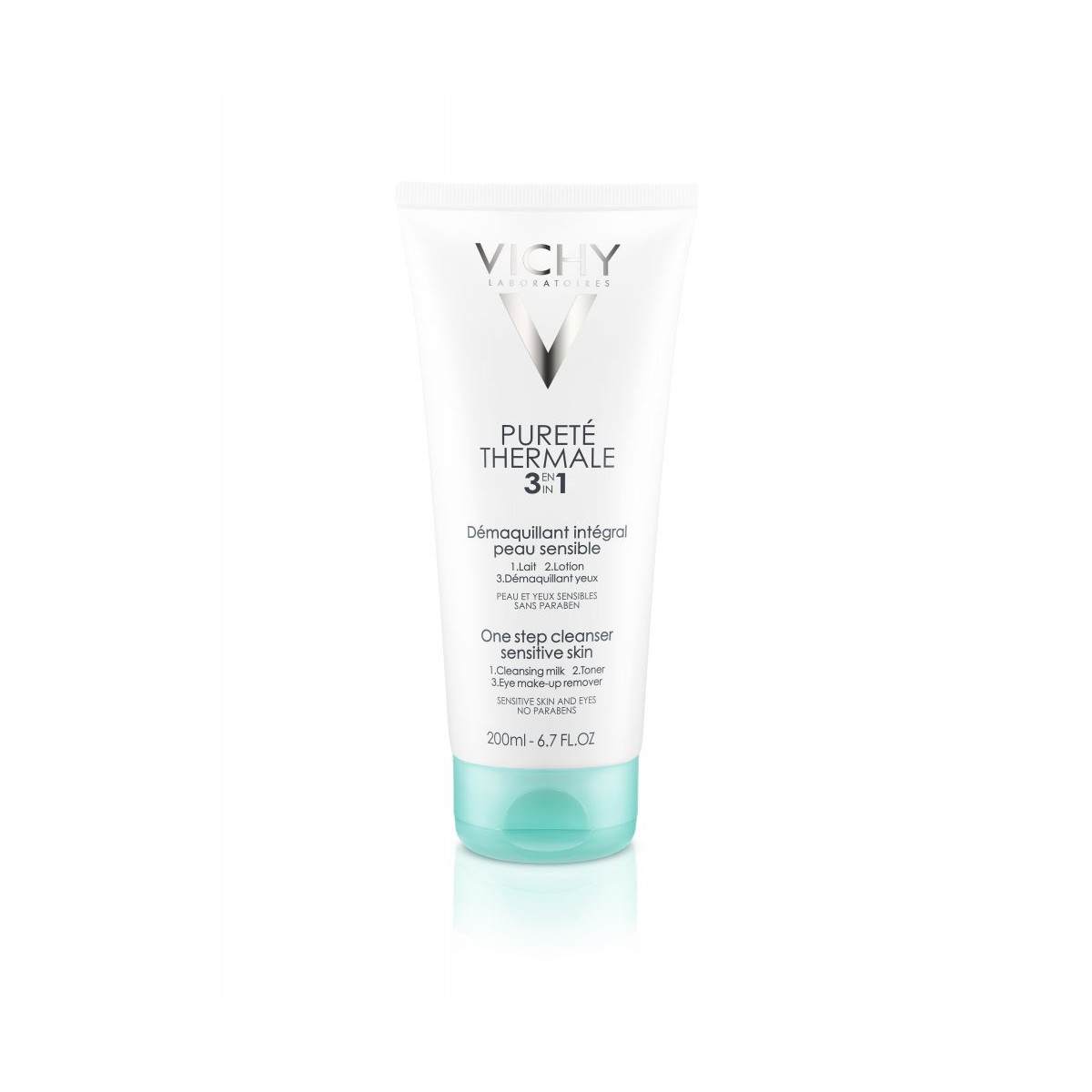 Vichy Γαλάκτωμα Ντεμακιγιάζ Purete Thermale 3 in 1 One Step Cleanser για Ευαίσθητες Επιδερμίδες 200ml