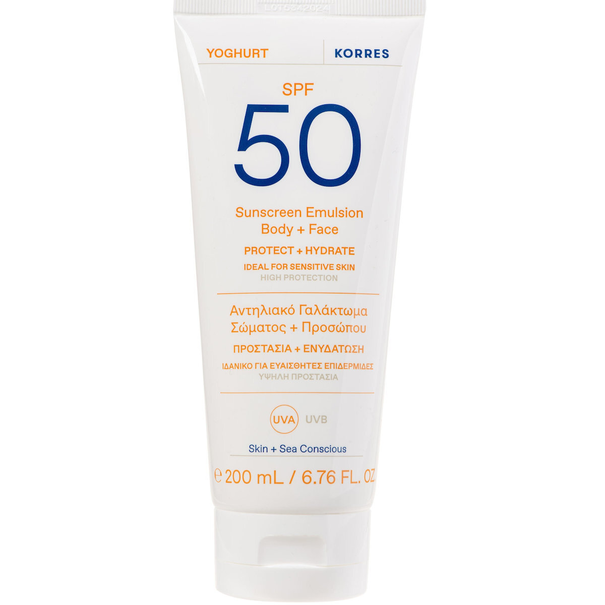 Korres Yoghurt Αντηλιακό Προσώπου και Σώματος SPF50 200ml
