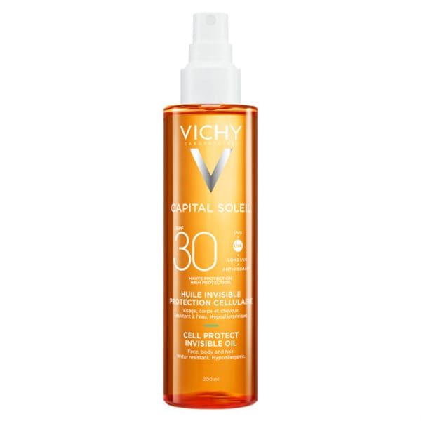 Vichy Capital Soleil Cell Protect Invisible Oil  Αντιηλιακό Λάδι SPF30  200ml