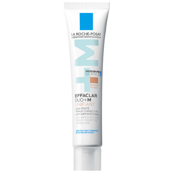 La Roche Posay Effaclar Duo+M Unifiant Medium 24ωρο Ενυδατικό & Αντιγηραντικό Gel Προσώπου Ημέρας με Χρώμα για Λιπαρές Επιδερμίδες κατά των Ατελειών & της Ακμής 40ml