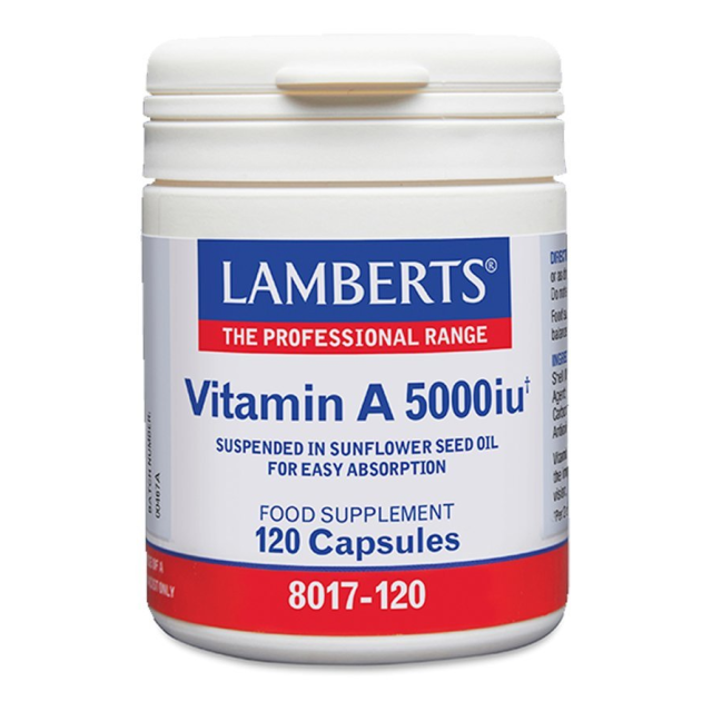 Lamberts Vitamin A Βιταμίνη για Ανοσοποιητικό 5000iu 120 κάψουλες