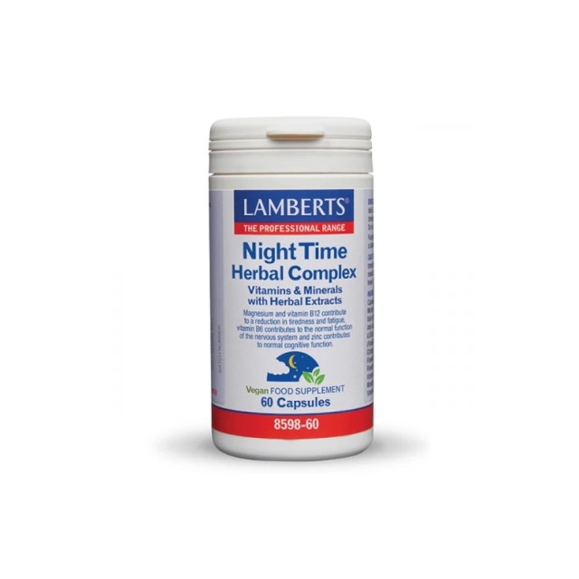 Lamberts Night Time Herbal Complex Συμπλήρωμα Διατροφής για Βελτίωση του Ύπνου 60caps