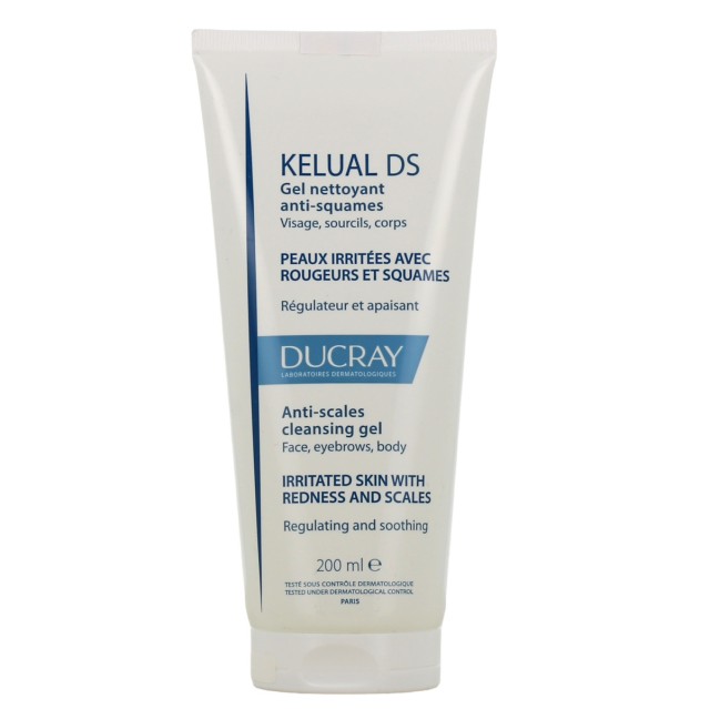 Ducray Kelual Ds Gel Καθαρισμού Προσώπου 200ml