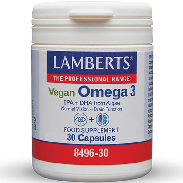 Lamberts Vegan Omega 3 Ωμέγα 3 Λιπαρά Οξέα 30caps