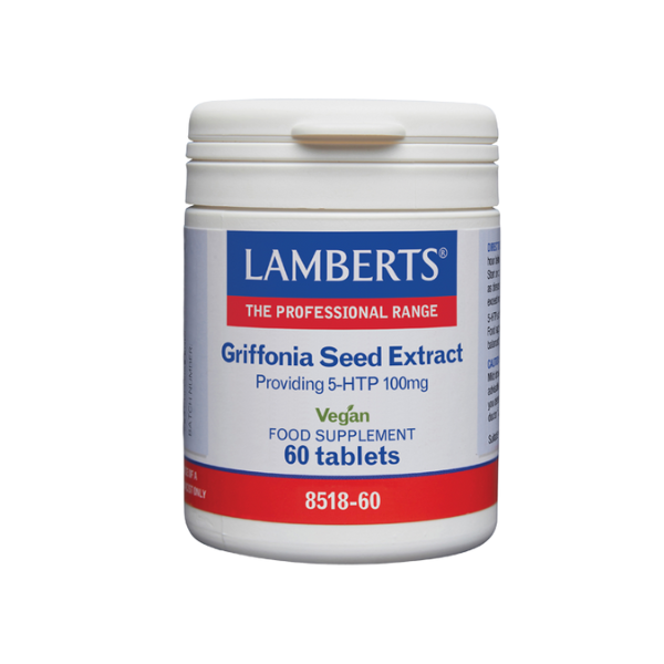 Lamberts Griffonia Seed Extract Providing 5-HTP 100mg  Συμπλήρωμα διατροφής που βοηθάει στη ρύθμιση της σεροτονίνης    60tabs