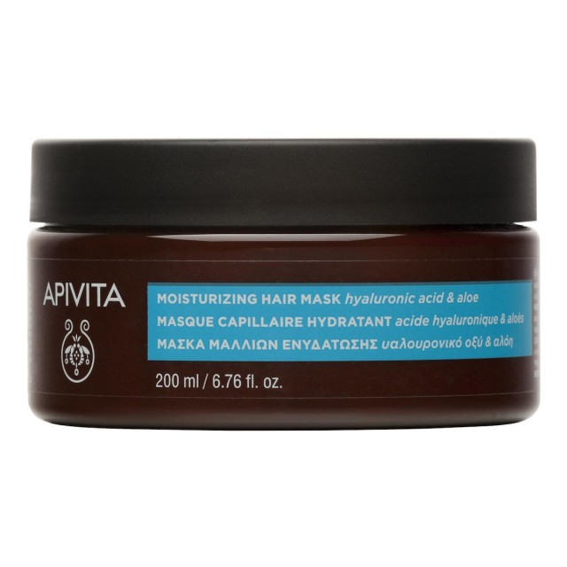 Apivita Hyaluronic Acid & Aloe Μάσκα Μαλλιών για Ενυδάτωση 200ml
