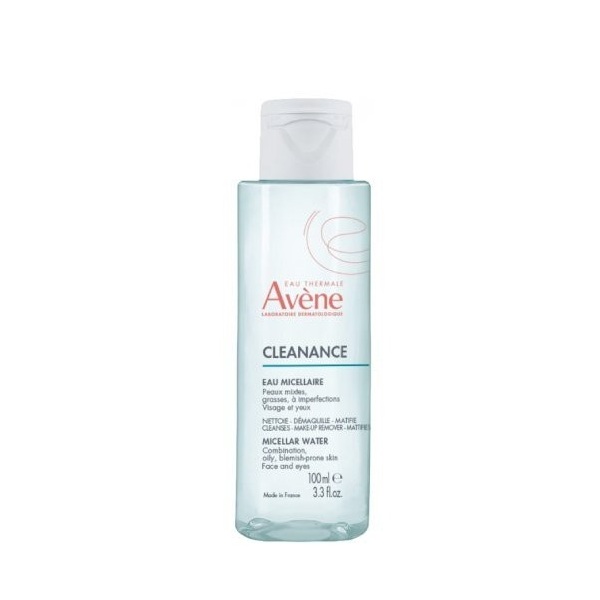 Avène Cleanance Micellar Water Αφαίρεσης Μακιγιάζ Προσώπου & Ματιών για Ακνεϊκές Επιδερμίδες 100ml