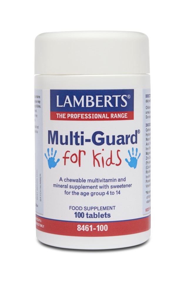 Lamberts Multi-Guard For Kids Βιταμίνη 100 ταμπλέτες