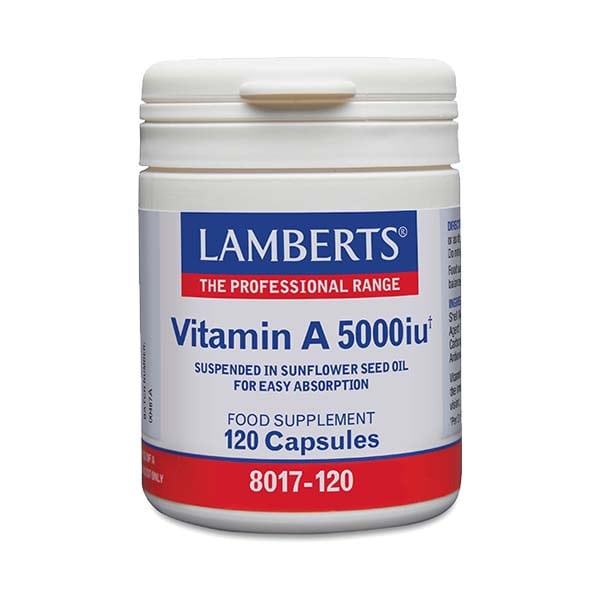Lamberts Vitamin A Βιταμίνη για Ανοσοποιητικό 5000iu 120 κάψουλες