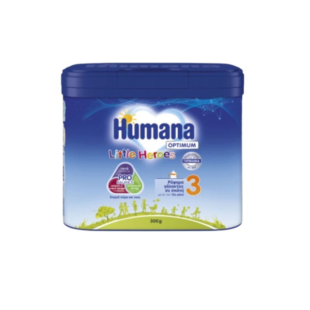 Humana Optimum 3 Little Heroes Γάλα σε Σκόνη για 12m+ 300gr