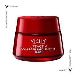 VICHY Liftactiv Collagen Specialist 16 Night Κρέμα Προσώπου Νυκτός για Αντιρυτιδική Προστασία και Ανάπλαση 50ml