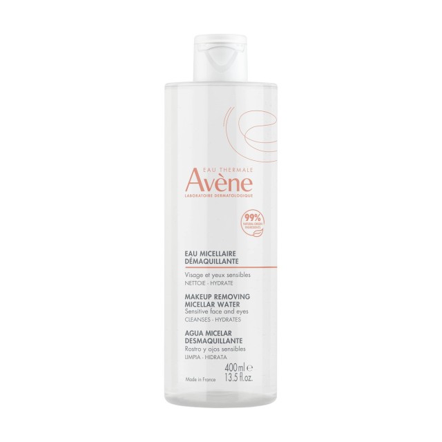 Eau Thermale Avène Micellar Water Αφαίρεσης Μακιγιάζ Προσώπου & Ματιών 400ml