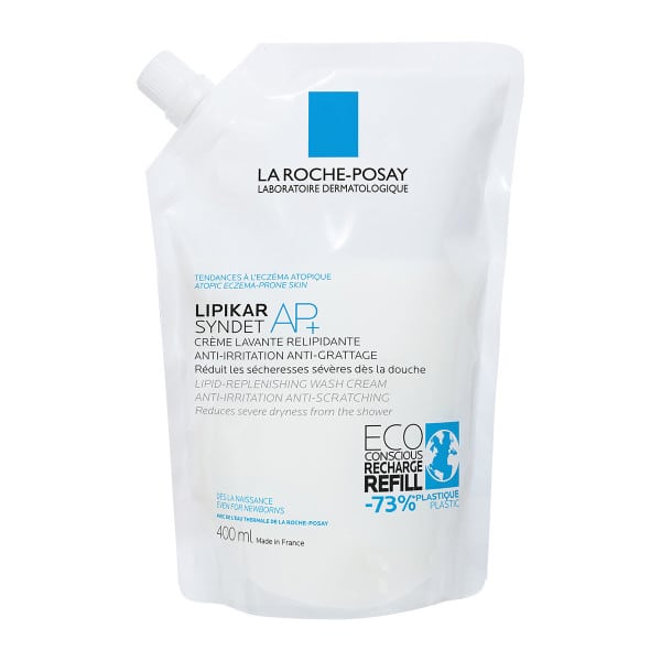La Roche Posay Lipikar Syndet AP+ Refill Κρεμώδες Αφρόλουτρο για  Ξηρό Δέρμα με Τάση Ατοπίας  400ml
