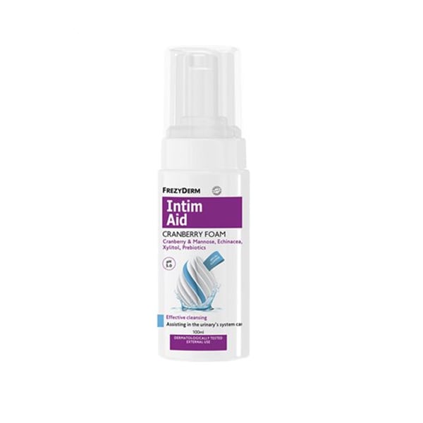 Frezyderm Intim Aid Cranberry Foam Αφρός Καθαρισμού για Ευαίσθητη Περιοχή  100ml