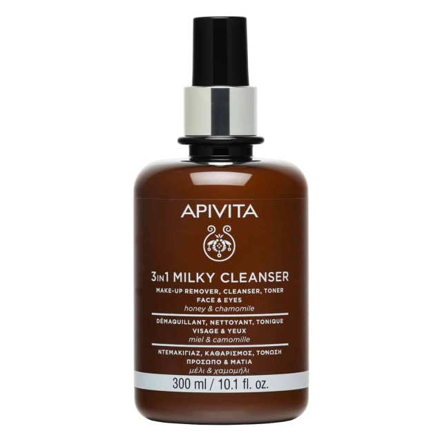 Apivita Chamomile & Honey Γαλάκτωμα Καθαρισμού Προσώπου & Ματιών 300ml