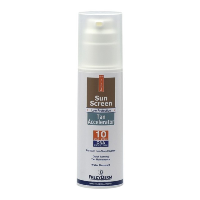 Frezyderm Sun Screen Tan Accelerator Αντηλιακή Λοσιόν για το Σώμα SPF10 150ml