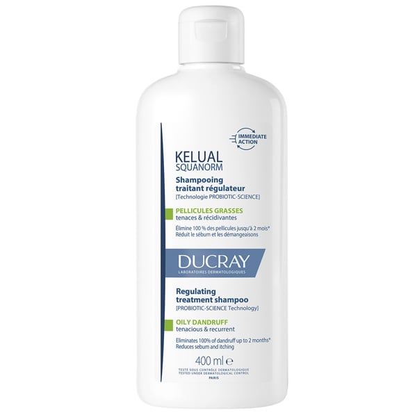 Ducray Σαμπουάν για Λιπαρή Πιτυρίδα Kelual Squanorm Regulating Treatment Shampoo Oily Dandruff 400ml