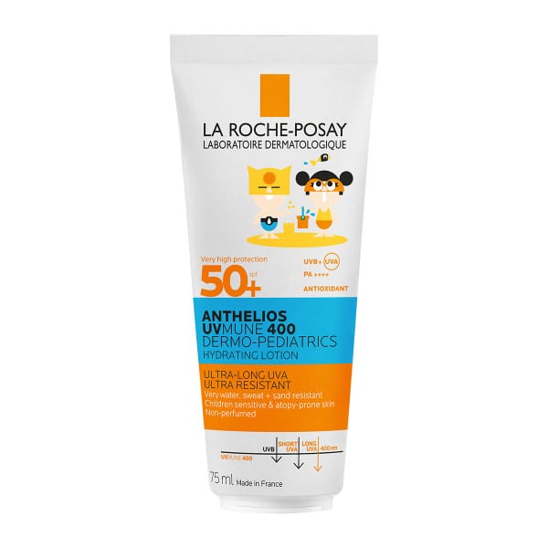 La Roche Posay Anthelios Uvmune 400 Dermo-Pediatrics Hydrating Lotion SPF 50+ Παιδικό Ενυδατικό Αντηλιακό Γαλάκτωμα για Ευαίσθητο & με Τάση Ατοπίας Δέρμα  75ml
