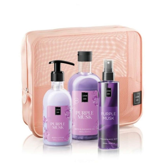 Lavish Care Purple Musk Σετ Περιποίησης για Ενυδάτωση & Καθαρισμό Σώματος