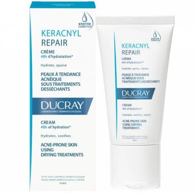 Ducray Keracnyl 48ωρη Κρέμα Προσώπου για Ακμή 50ml