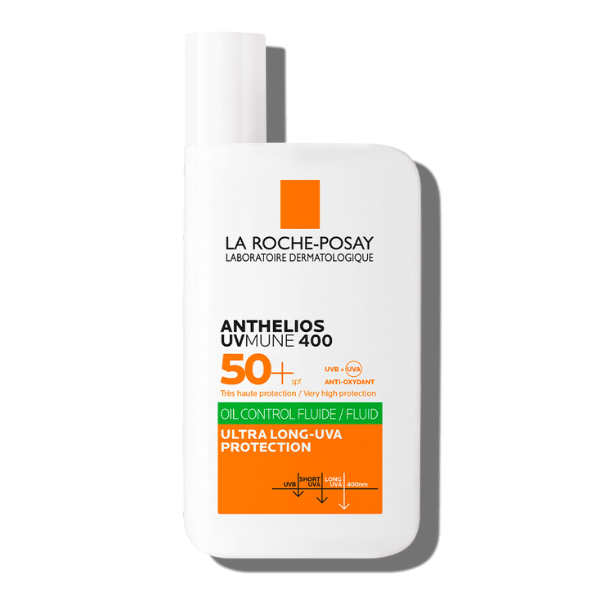 La Roche Posay Anthelios Uvmune 400 Oil Control Fluid Αντηλιακό Προσώπου για  Λιπαρό Δέρμα SPF50 50ml