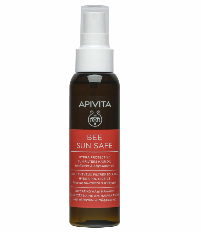 Apivita Bee Sun Safe Hydra Protection Hair Oil Αντηλιακό Μαλλιών Spray 100ml