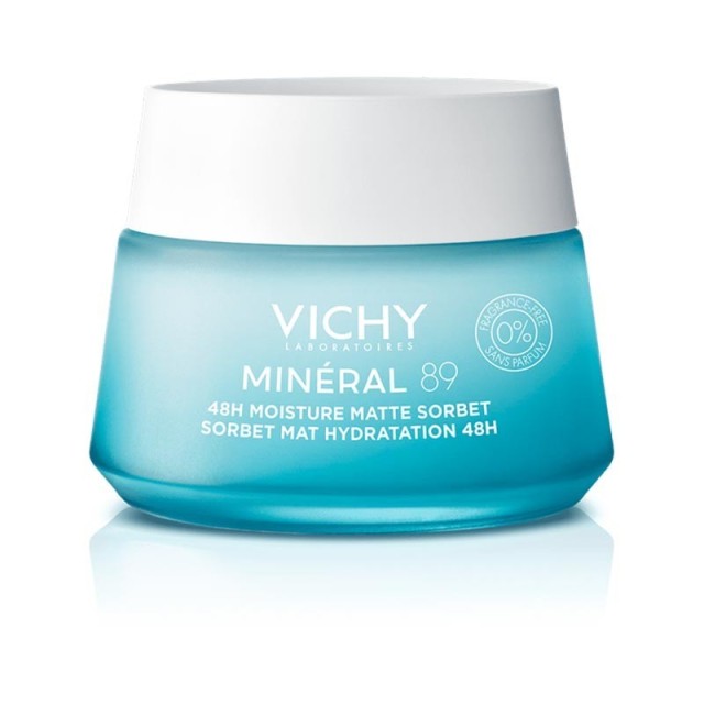 Vichy Mineral 89 Κρέμα Gel Ενυδάτωσης 48H για Λιπαρές Επιδερμίδες  50ml