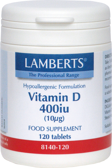 Lamberts Vitamin D3 Βιταμίνη για Ανοσοποιητικό 400iu 120 ταμπλέτες