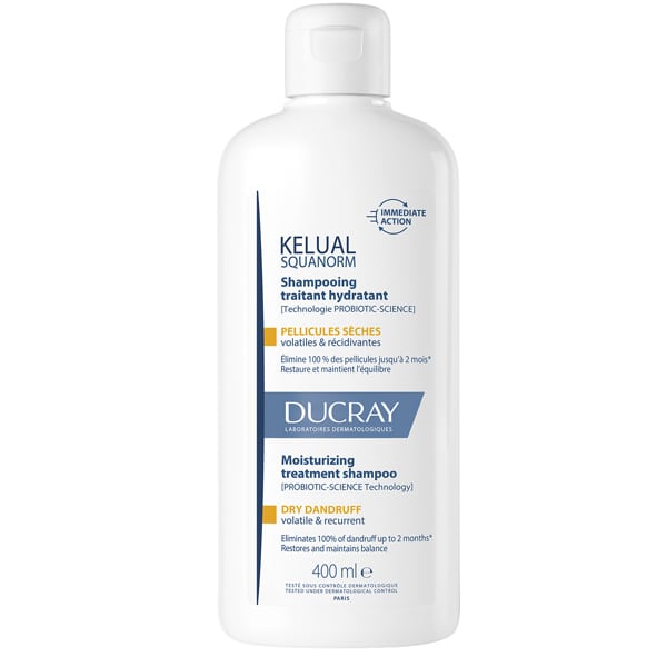 Ducray Kelual Squanorm Dry Dandruff Ρυθμιστικό Σαμπουάν για Ξηρή Πιτυρίδα  400ml