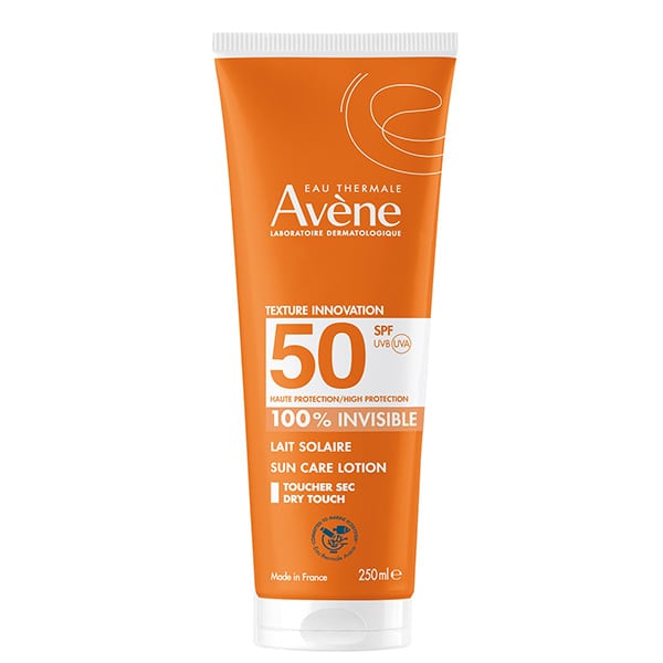 Avene Eau Thermale Lait Solaire Αντιηλιακό Γαλάκτωμα 100% Invisible SPF50+  250ml