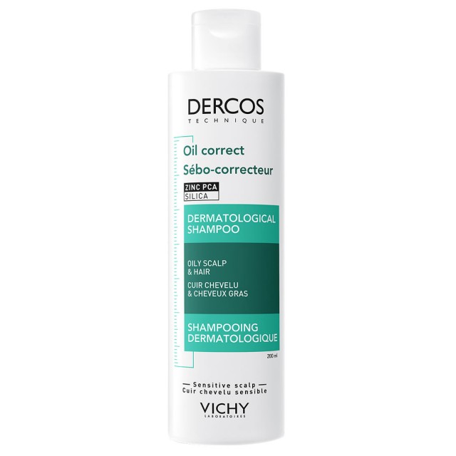 Vichy Dercos Oil Correct Shampoo Σαμπουάν για Λιπαρά Μαλλιά  200ml