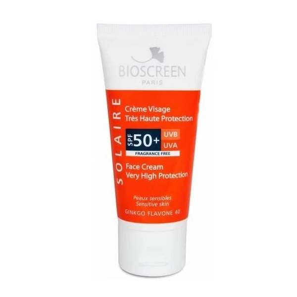 Bioscreen Solaire Face Cream Very High Protection SPF50 Ginko Flavone 50ml