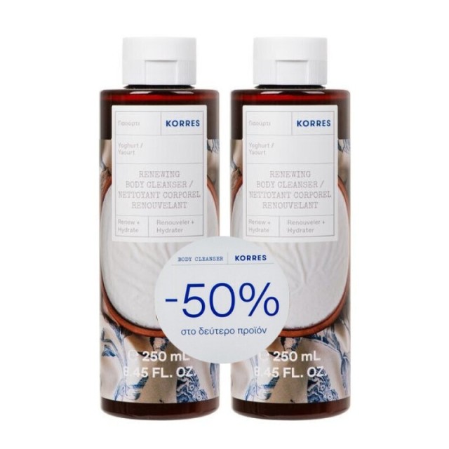 Korres Γιαούρτι Αφρόλουτρο σε Gel 2x250ml