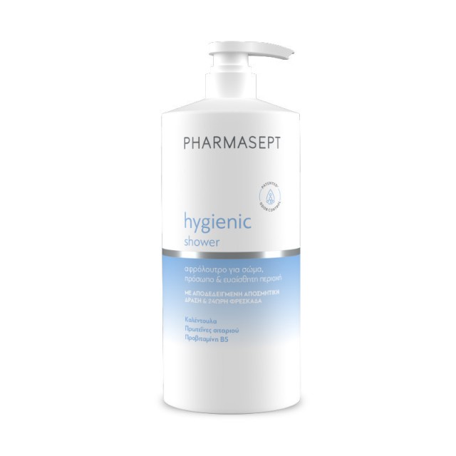 Pharmasept Tol Velvet Hygienic Calendula Αφρόλουτρο για Πρόσωπο, Σώμα & Ευαίσθητη Περιοχή με Ήπια Αντισηπτική Δράση 1000ml