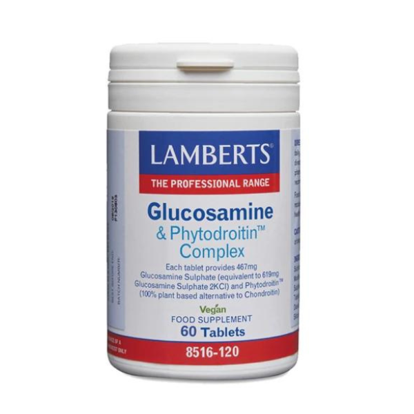 Lamberts Glucosamine & Phytodroitin™ Complex Συμπλήρωμα με Γλυκοζαμίνης 60tabs