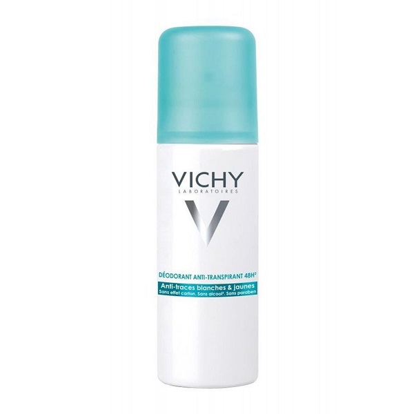 Vichy No White Marks & Yellow Stains Spray Αποσμητικό 48h που δεν αφήνει λεκέδες 125ml