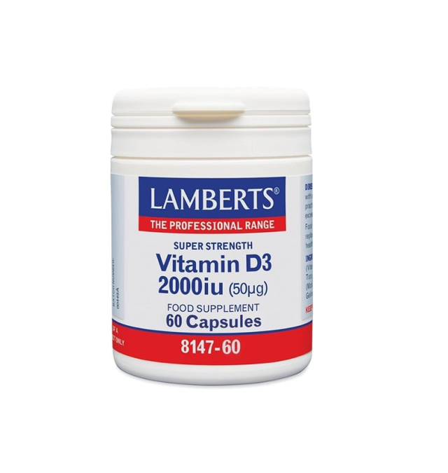 Lamberts Vitamin D3 Βιταμίνη για Ανοσοποιητικό 2000iu 60 κάψουλες